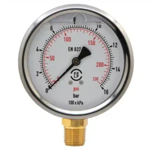 Manómetro Glicerina 1 RM 1/4" 230 PSI
