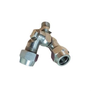 Portaboquillas Articulado Doble 1/4”M – Latón