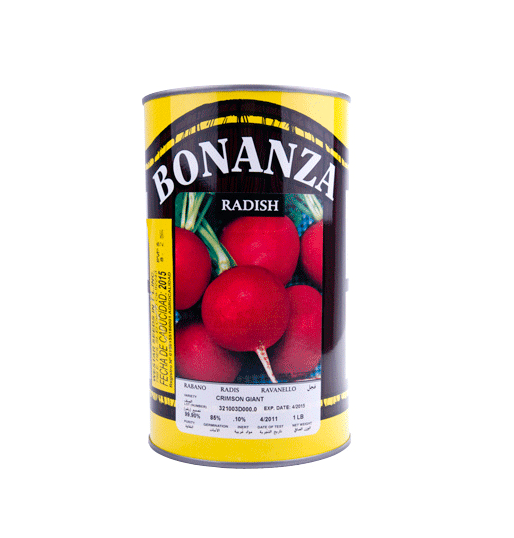 Rábano Variedad Crimson Giant