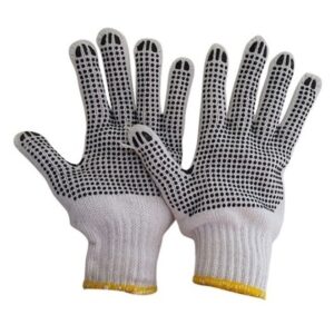 Guantes de lana con puntos