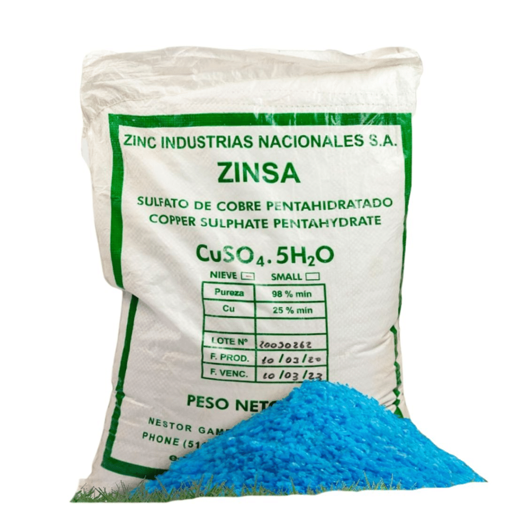 Sulfato de cobre Zinsa