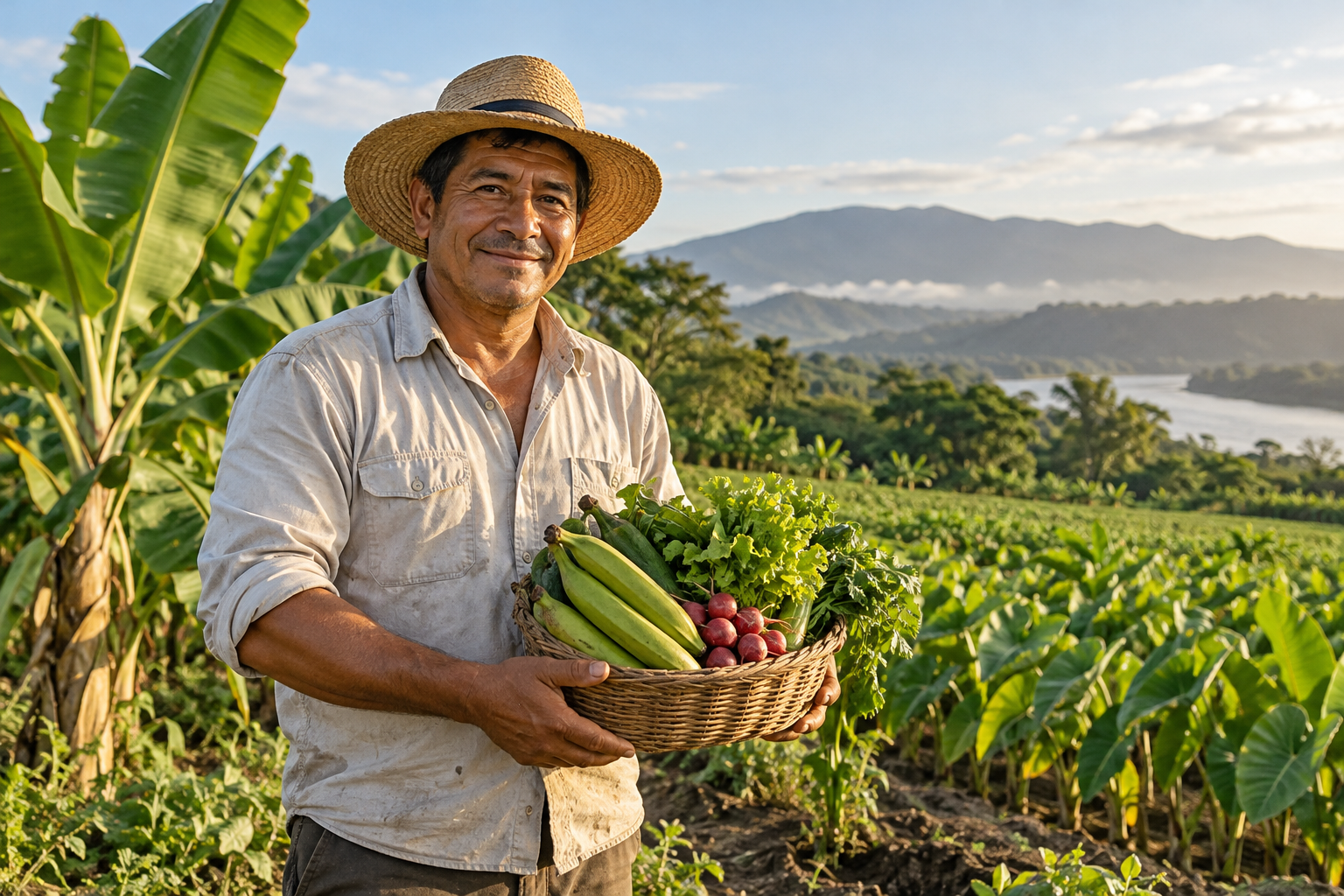 Productor en campo